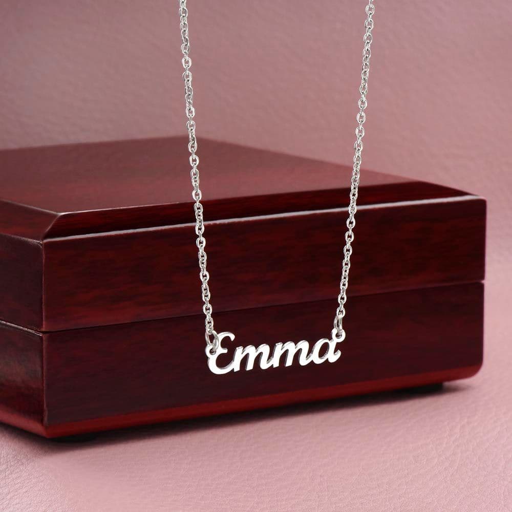 To My Soulmate - I Love You Endlessly - Personalized Name Necklace