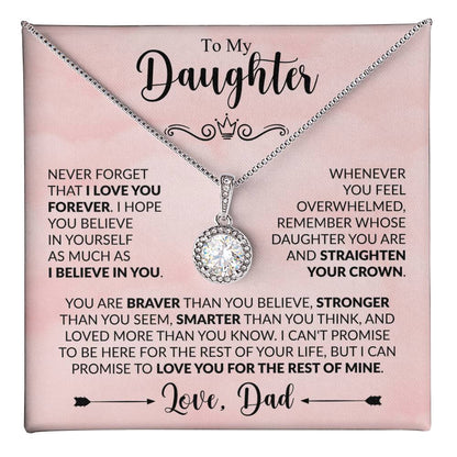 Best Gift From Dad - Never Forger That I love You For Ever - Straighten Your Crown