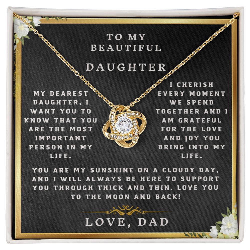 To My Beautiful Daughter - Necklace