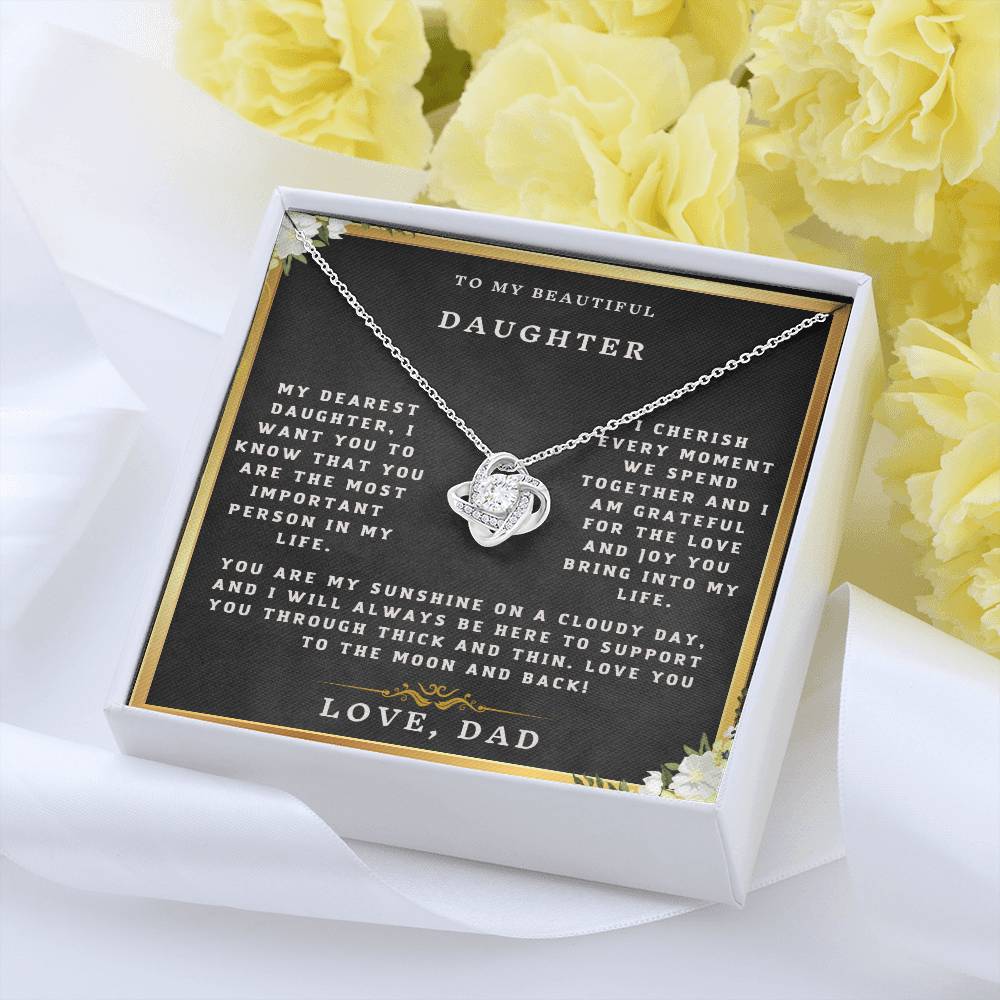 To My Beautiful Daughter - necklace