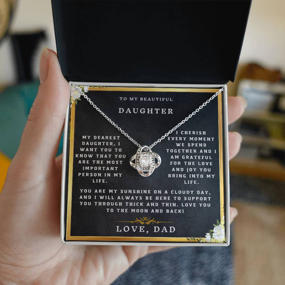 To My Beautiful Daughter - necklace