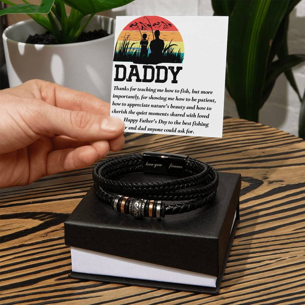 Casting Memories: The Angler's Delight Bracelet for Fishing Dads