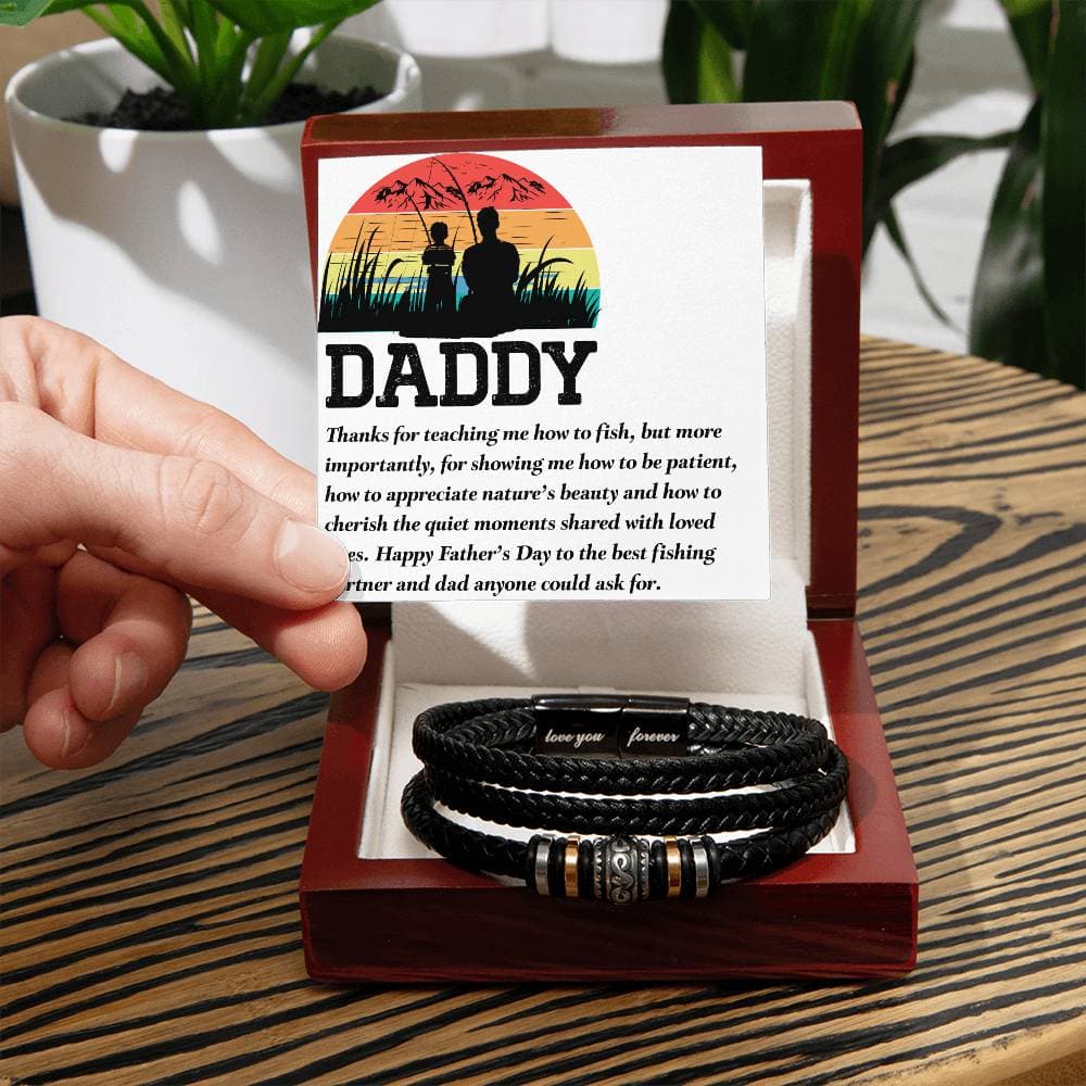 Casting Memories: The Angler's Delight Bracelet for Fishing Dads