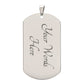 To My Boyfriend - Dog Tag Necklace