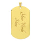 To My Boyfriend - Dog Tag Necklace