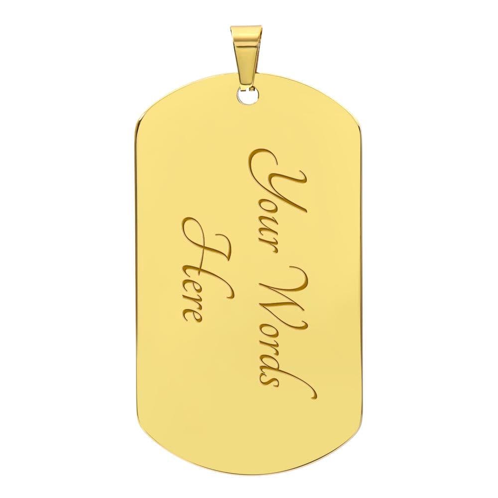 To My Boyfriend - Dog Tag Necklace