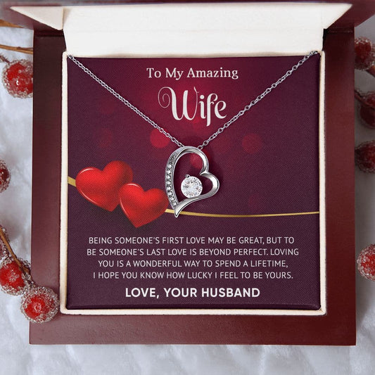 To My Amazing Wife Necklace I Forever Love Necklace