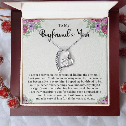 To My Boyfriend's Mom Necklace | Mother in Law Jewelry Gift