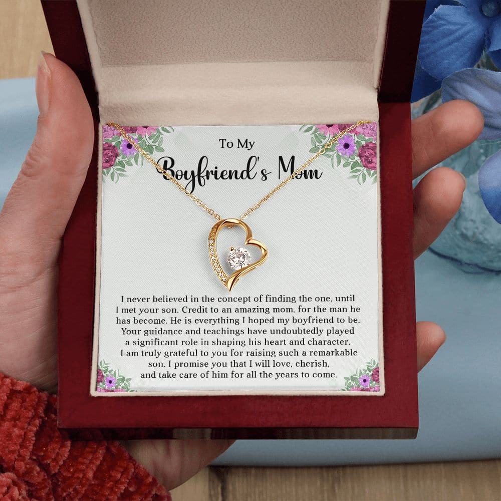 To My Boyfriend's Mom Necklace | Mother in Law Jewelry Gift