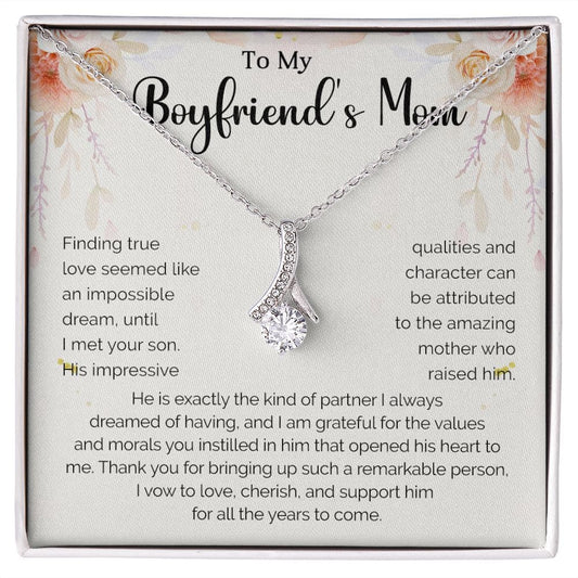 To My Boyfriend's Mom Necklace | Mother in Law Jewelry Gift