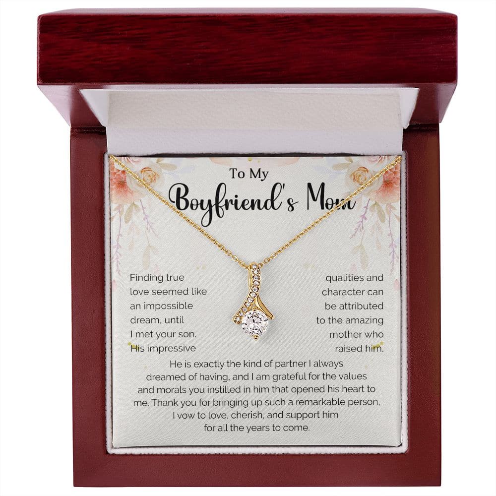 To My Boyfriend's Mom Necklace | Mother in Law Jewelry Gift