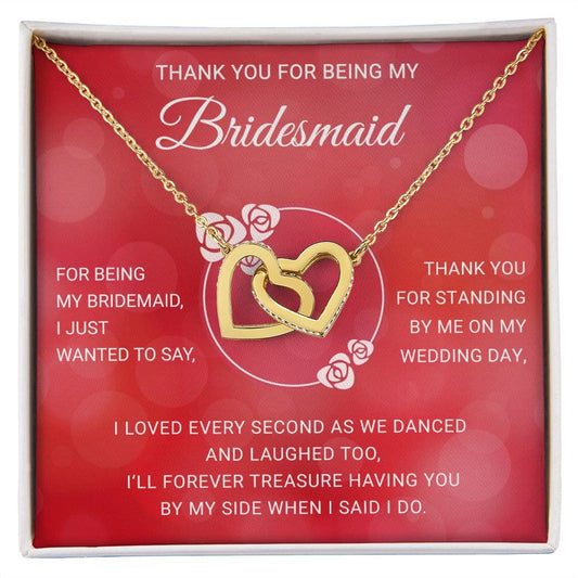 To My Bridesmaid Gift Necklace