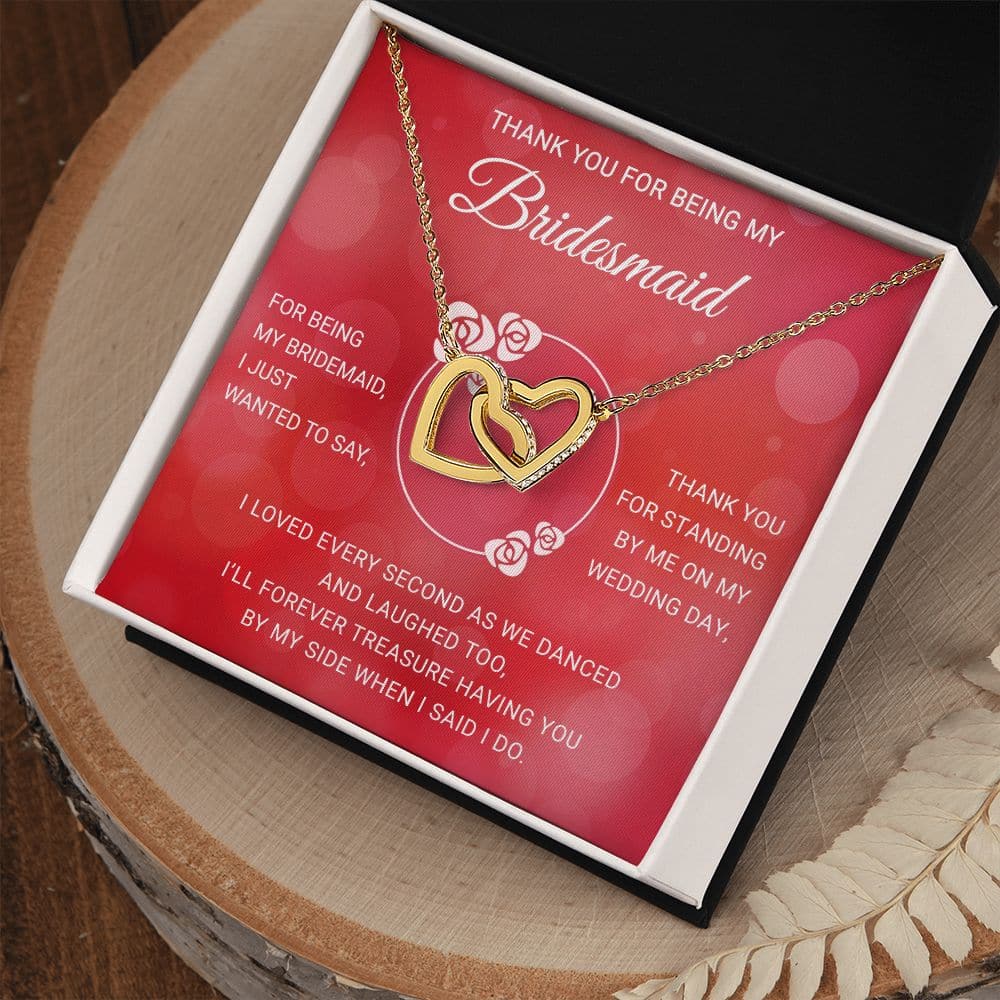 To My Bridesmaid Gift Necklace