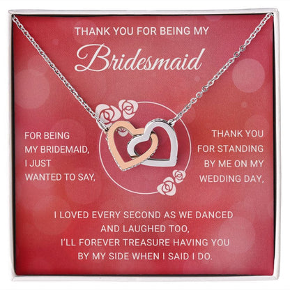 To My Bridesmaid Gift Necklace
