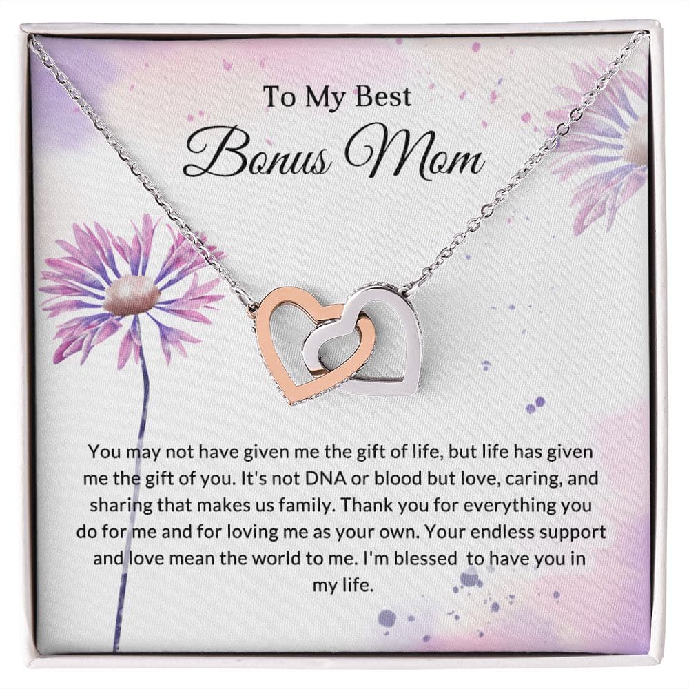 Bonus Mom Necklace, Step Mom Gift for  Birthday & Mother's Day