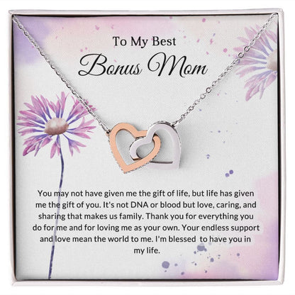 Bonus Mom Necklace, Step Mom Gift for  Birthday & Mother's Day