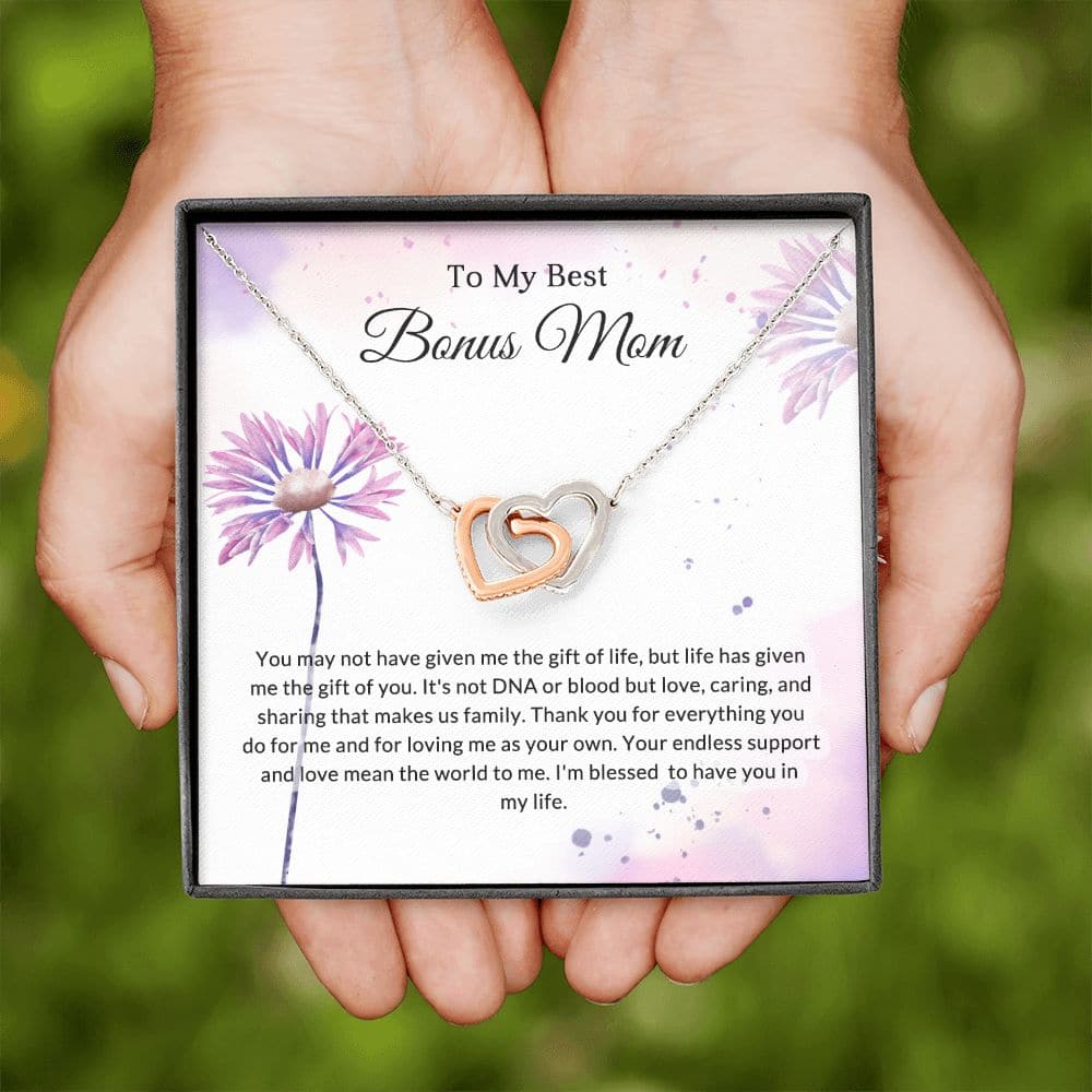 Bonus Mom Necklace, Step Mom Gift for  Birthday & Mother's Day