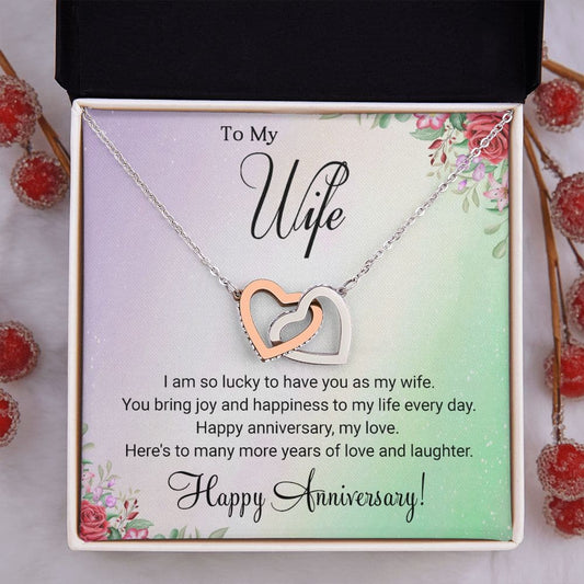 To My Wife Necklace - Anniversary Gift For Wife