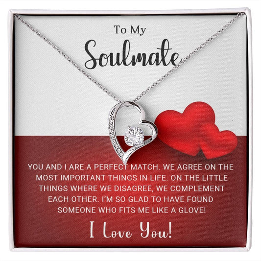 To My  Soulmate Necklace I Forever Love Necklace