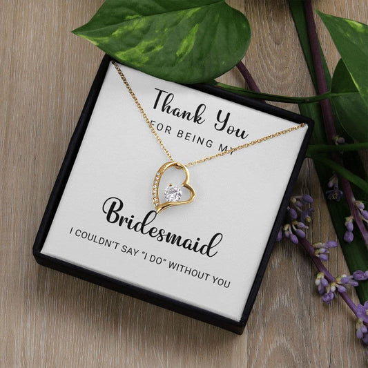 To My Bridesmaid Gift Necklace